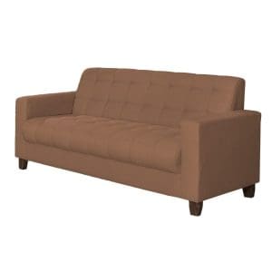 Sofá 3 Lugares Fixo Estrasburgo 1,80m Veludo Terracota