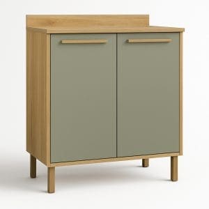 Balcão de Cozinha Diamantina 2 Portas 0,80m 100% MDF Cinamomo Menta