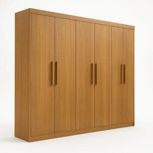 Guarda-Roupa Casal 6 Portas Memphis Plus 6 Gavetas 2,06m 100% MDF Cinamomo