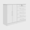 Cômoda Columbus 6 Gavetas 100% MDF 1,36x1,10m Branco