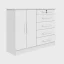 Cômoda Columbus 6 Gavetas 100% MDF 1,36x1,10m Branco
