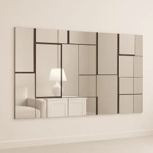 Painel Espelhado Evidence 2015 1,36m x 0,78m Preto