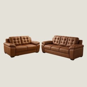 Conjunto Sofá 2 e 3 Lugares Pitsburgo Corano Terracota