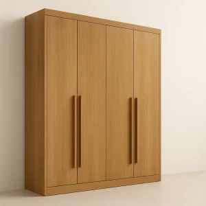 Guarda-Roupa Solteiro 4 Portas Detroit Plus 3 Gavetas 1,85m 100% MDF Cinamomo