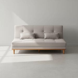 Sofá-Cama Madrid 1,82m Veludo Cinza