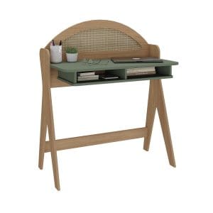 Escrivaninha Atlanta 0,90m 100% MDF Carvalho Menta