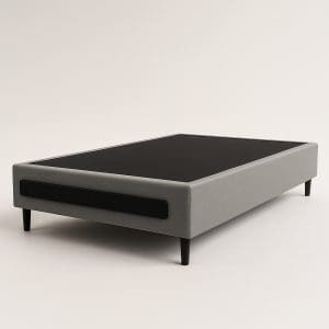 Base Box Casal Itália 1,38x1,88m Cinza Preto