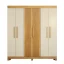 Guarda-Roupa Casal 6 Portas Coliseu Portas Frisadas 2 Gavetas 100% MDF 1,85m Cinamomo Off-White