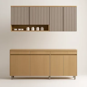 Conjunto de Cozinha Andira Completo Mesa 4 Cadeiras Armário Aéreo e Balcão com Pia 100% MDF Branco