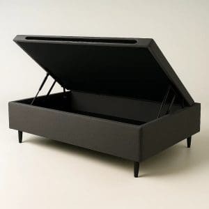 Box Baú Solteiro Itália 0,88x1,98m Cinza