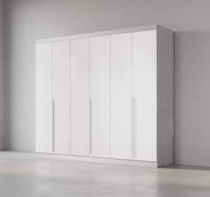 Guarda-Roupa Casal 6 Portas Alvorada 6 Gavetas 100% MDF 2,70m Branco